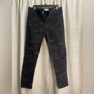 Black Camo Skinny Jeans - WORN ONCE!